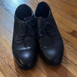 Turkish black leather shoes. OFFERS WELCOME.